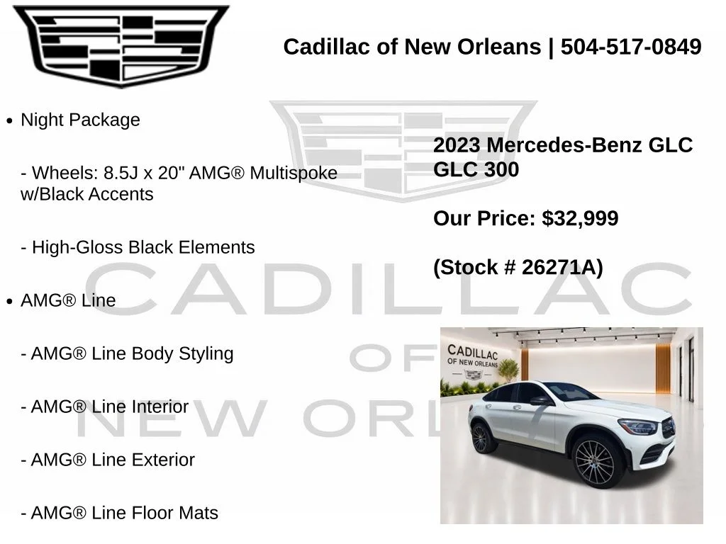 Used 2023 White Mercedes-Benz GLC 300 Coupe image 7