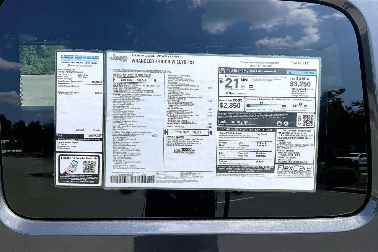 New 2026 Granite Crystal Metallic Clearcoat Jeep Willys image 35