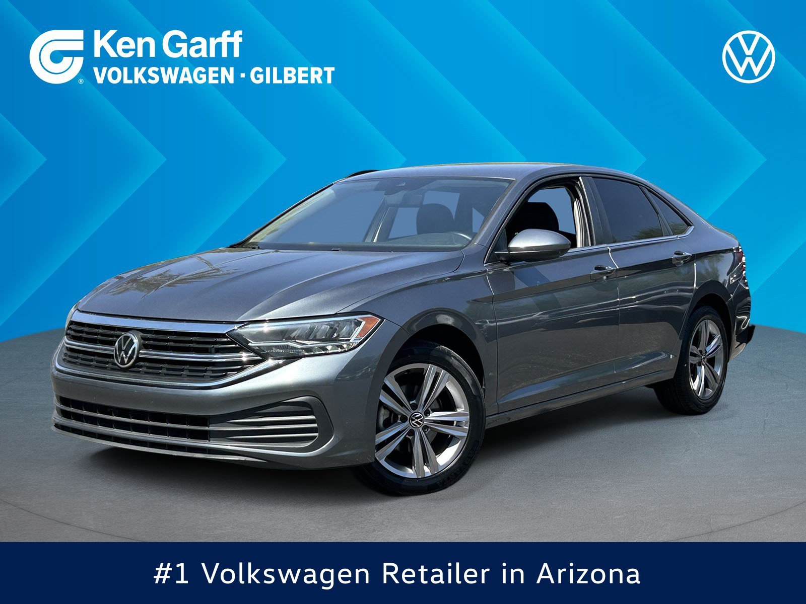 Used 2022 Platinum Gray Metallic Volkswagen SE image 1