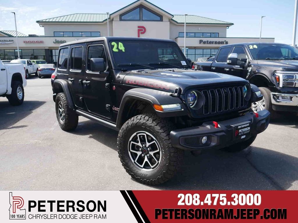 Used 2024 Black Jeep Rubicon image 1