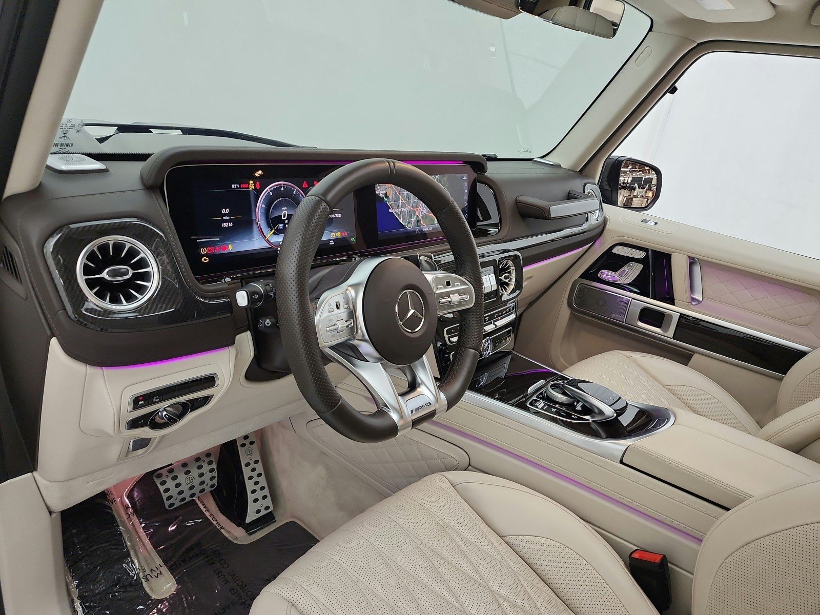 Used 2021 designo Diamond White Metallic Mercedes-Benz AMG® G 63 4MATIC SUV image 9