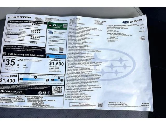 New 2026 MAGNETITE GRAY METALLIC Subaru Limited Hybrid image 28
