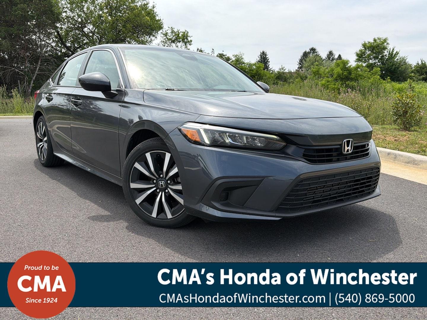 Used 2024 Meteorite Gray Metallic Honda EX image 1
