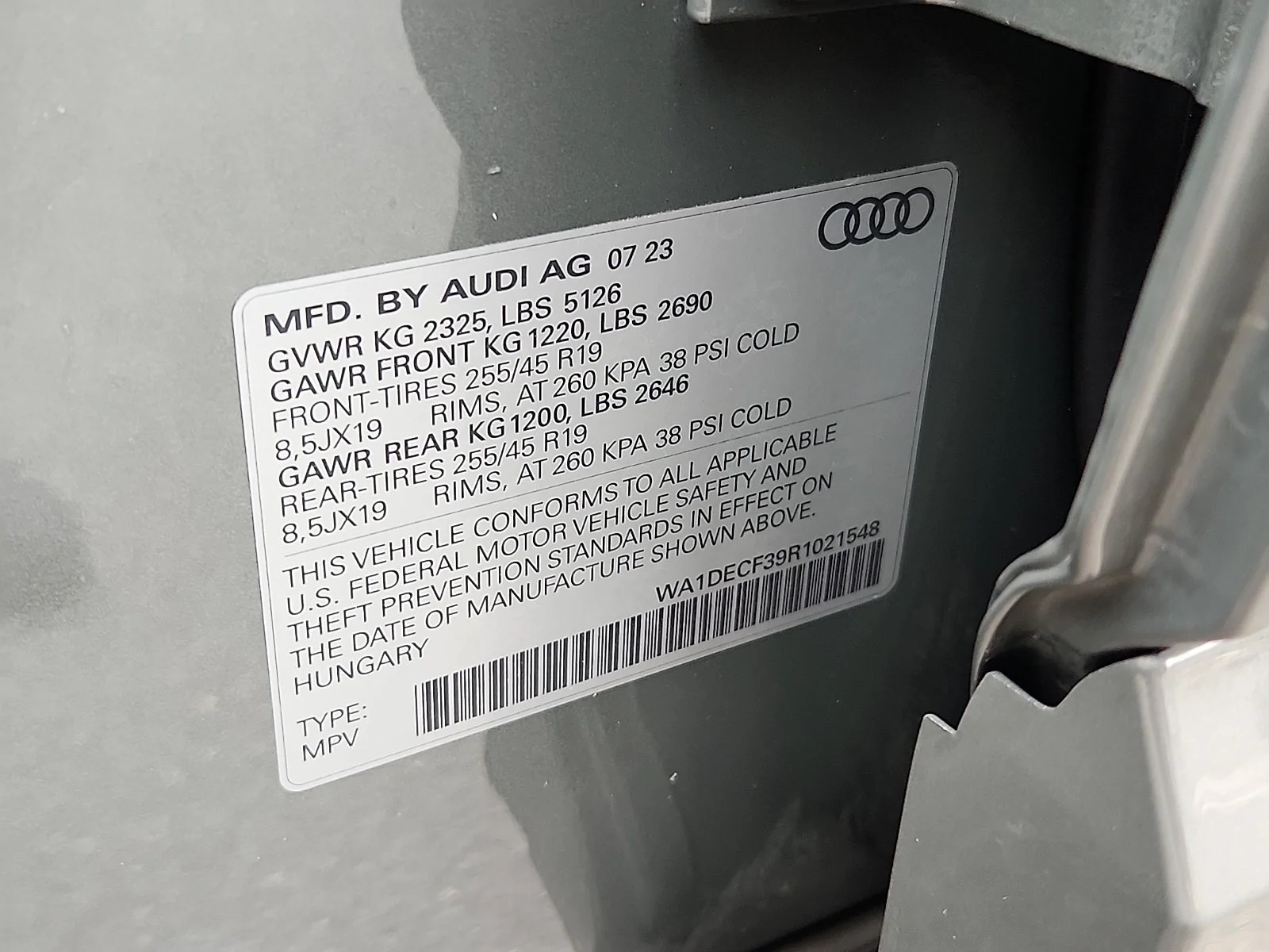 Certified Used 2024 Chronos Gray Metallic   Z7z7 Audi S line Premium image 29