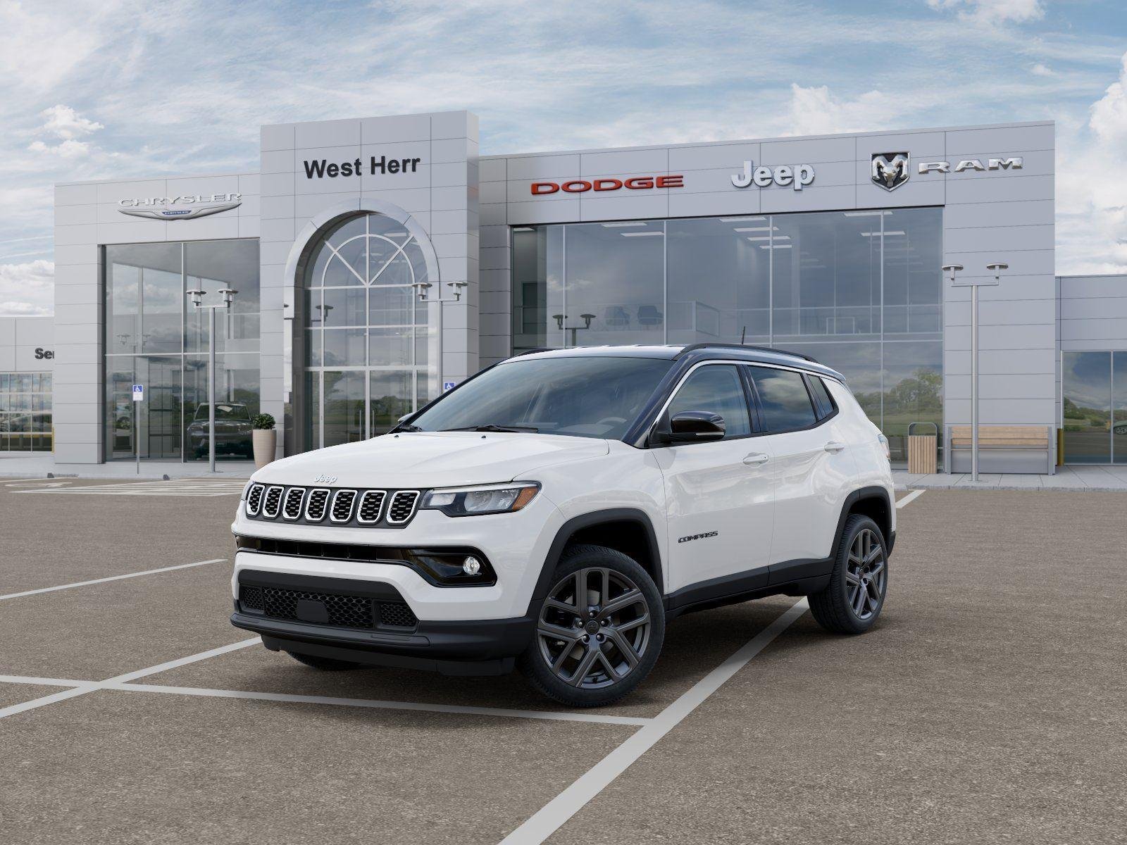 New 2026 Bright White Clear-Coat Exterior Paint Jeep COMPASS LIMITED ALTITUDE 4X4 image 1