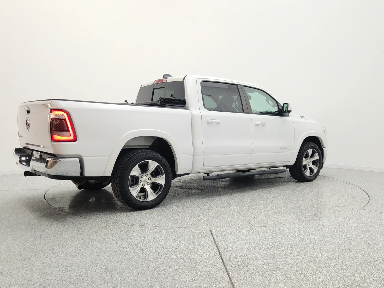 Used 2019 Ivory White Tri-Coat Pearlcoat Ram Laramie 4x2 Crew Cab 5