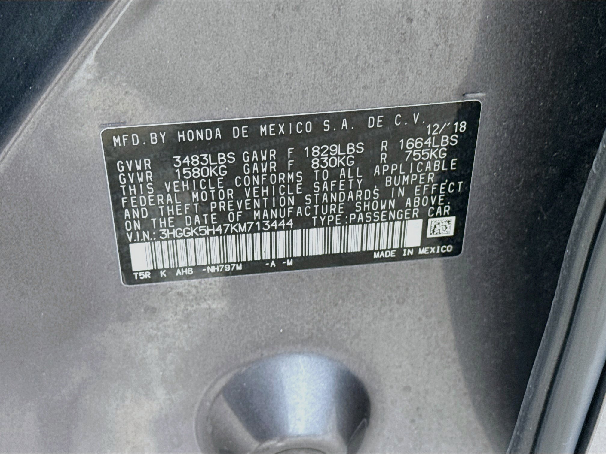 Certified Used 2019 Modern Steel Metallic Honda LX image 36