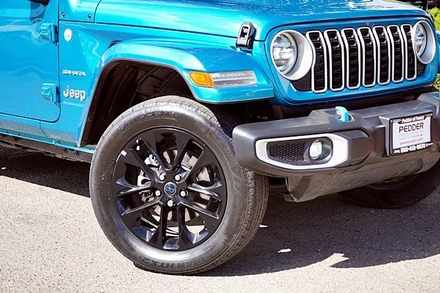 Used 2024 Blue Jeep Sahara 4xe image 3