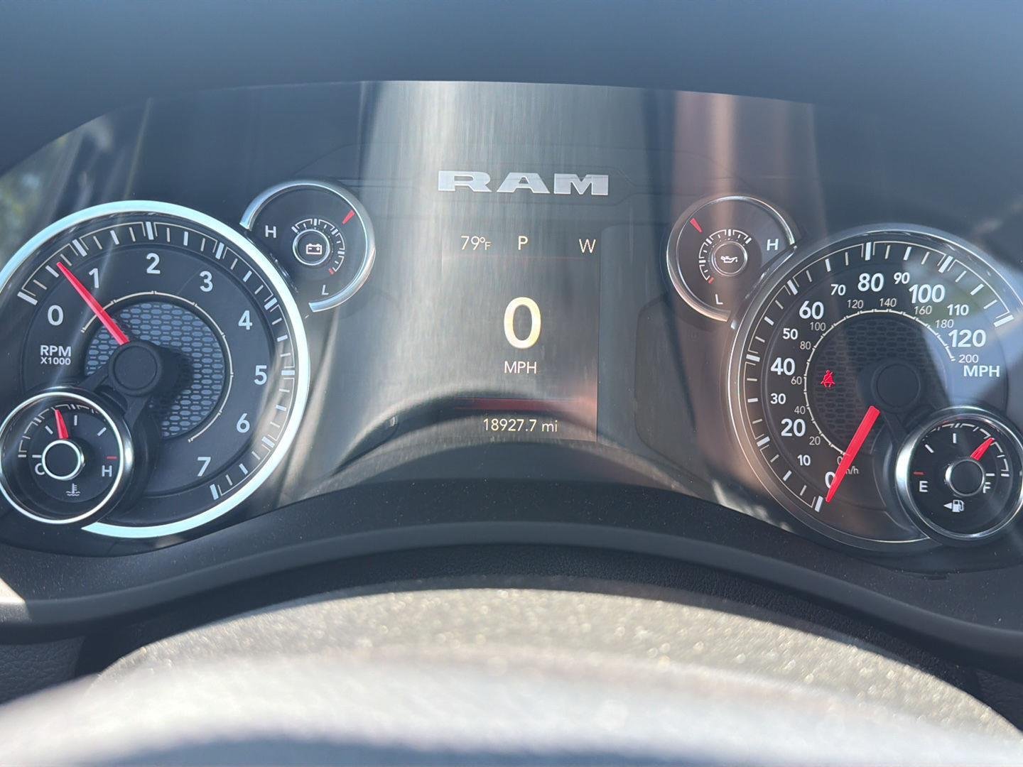 Used 2024 Bright White Clearcoat Ram Big Horn image 3