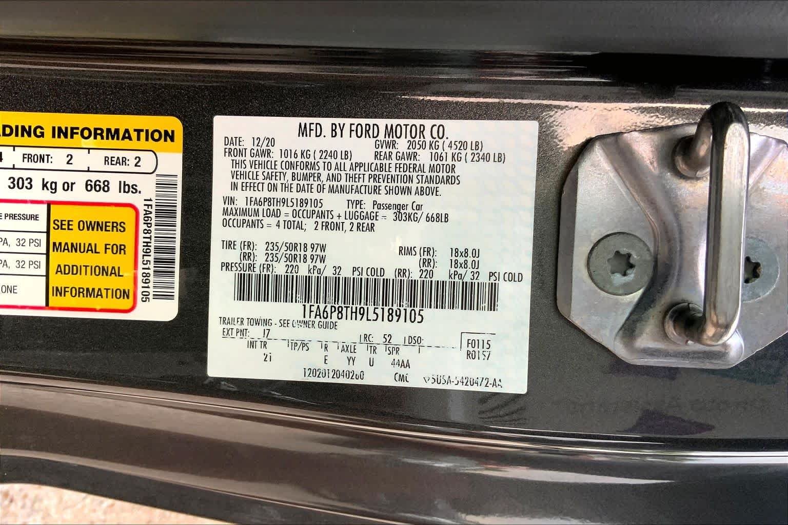 Used 2020 Magnetic Metallic Ford EcoBoost image 32