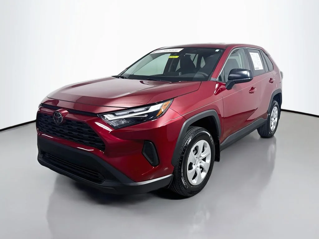 Certified Used 2025 Ruby Flare Pearl Toyota LE image 3