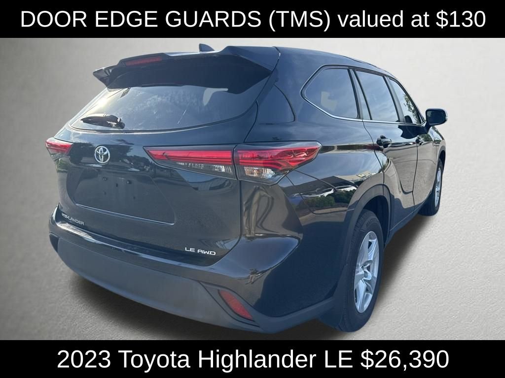 Used 2023 Midnight Black Metallic Toyota LE image 3
