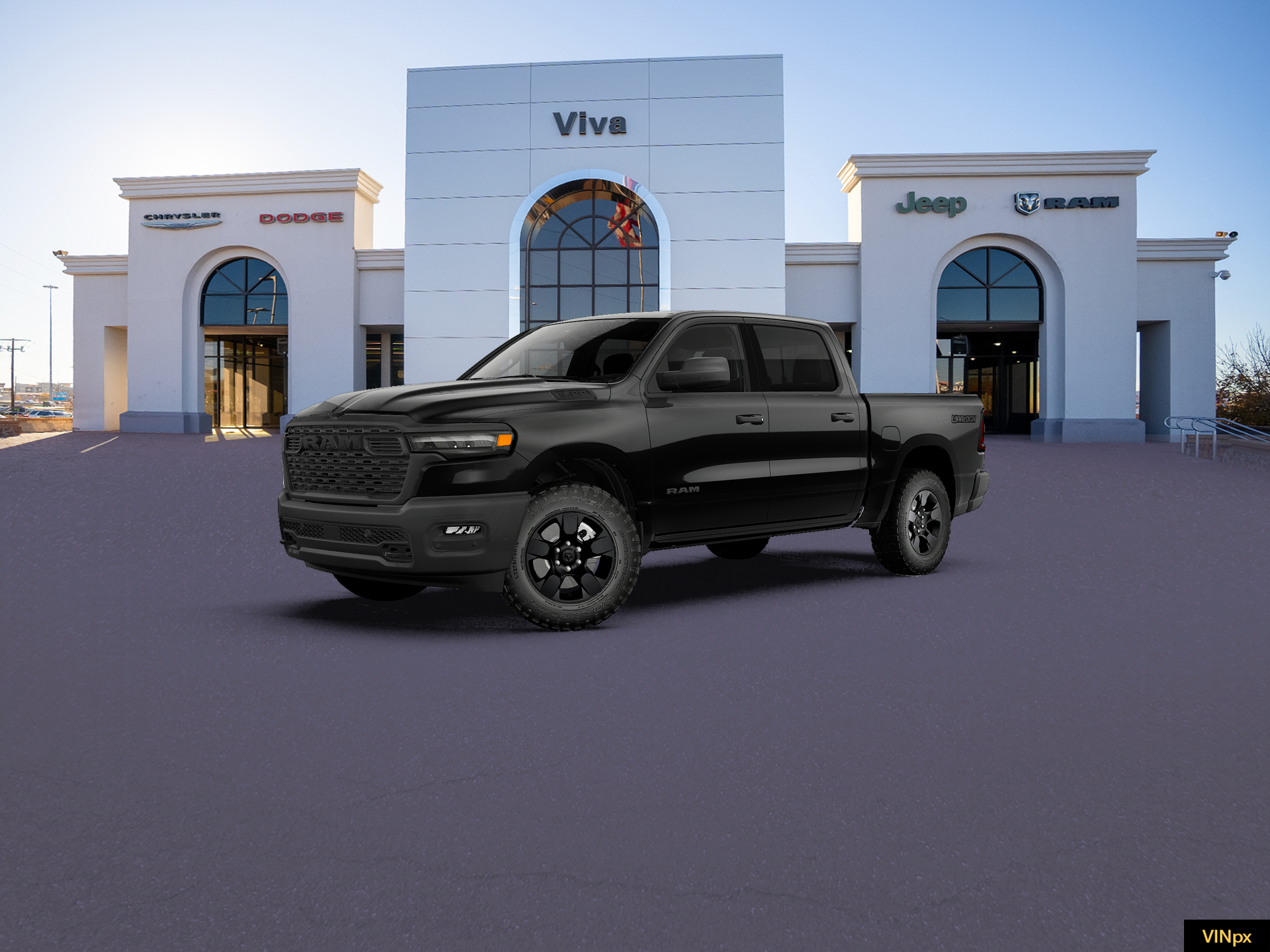 New 2027 Diamond Black Crystal Pearl-Coat Exterior Paint RAM Warlock image 14