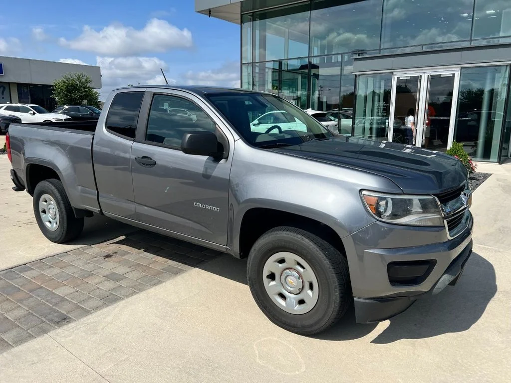 Used 2018 Steel Metallic Chevrolet Work Truck image 1