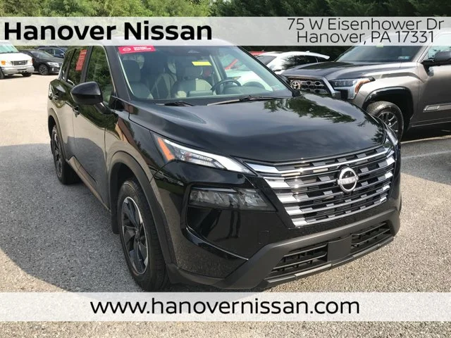 Certified Used 2025 Super Black Nissan SV image 1
