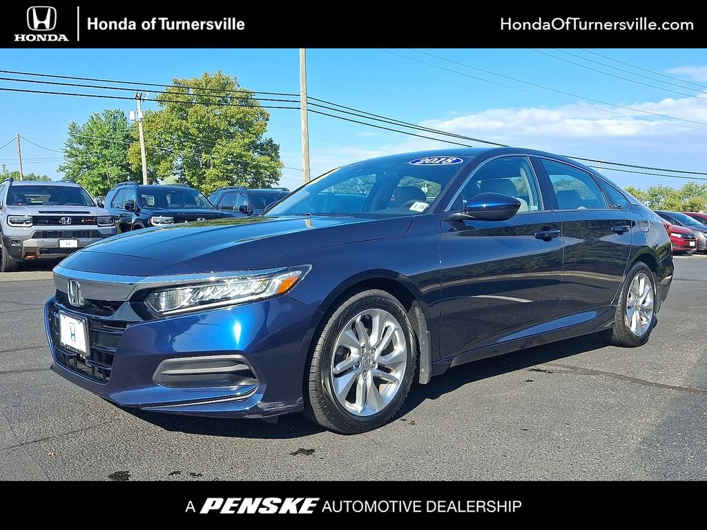 Certified Used 2018 Obsidian Blue Pearl Honda LX image 1