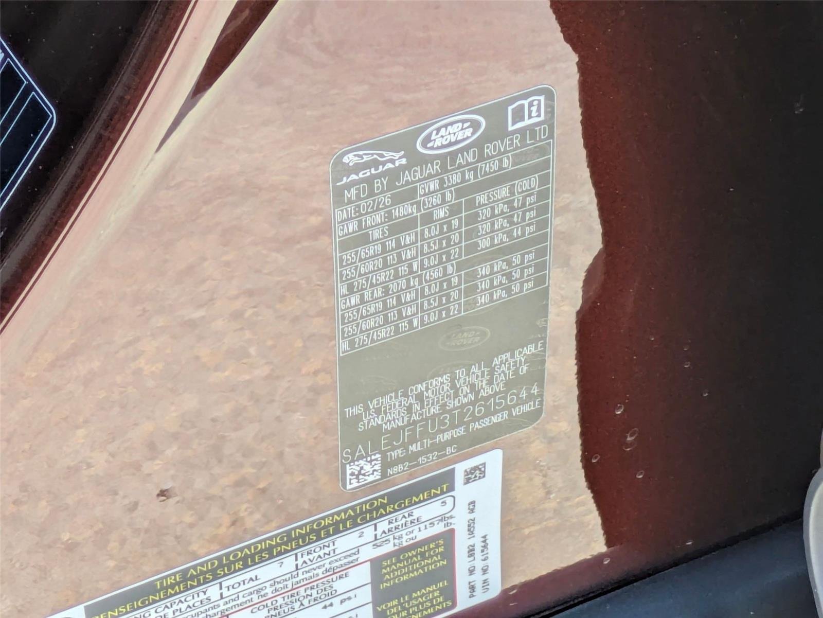 New 2026 Sedona Red Metallic Land Rover S image 40