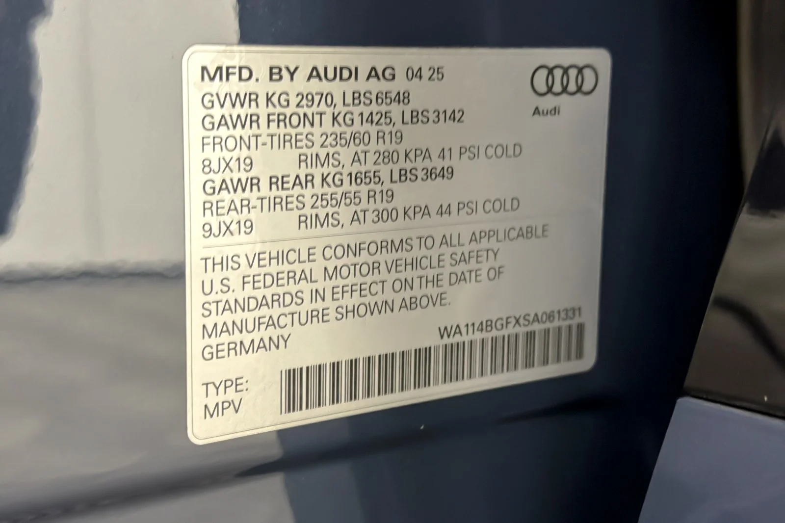 Used 2025 Plasma Blue Metallic Audi Premium quattro image 28