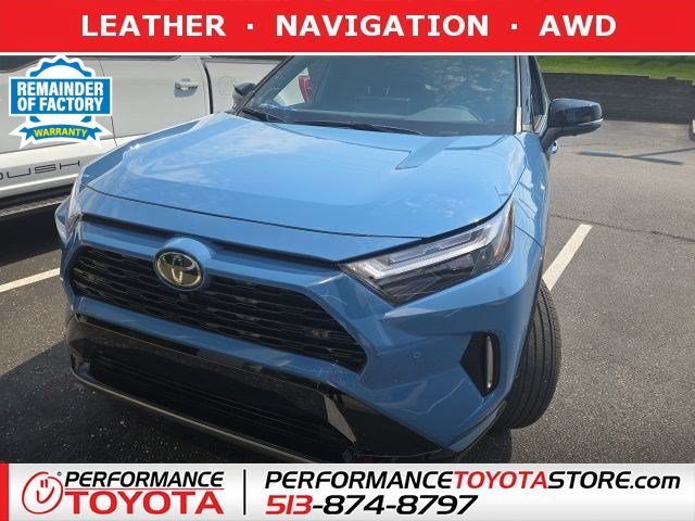 Used 2025 Cavalry Blue/Midnight Black Metallic Toyota Hybrid XSE image 1
