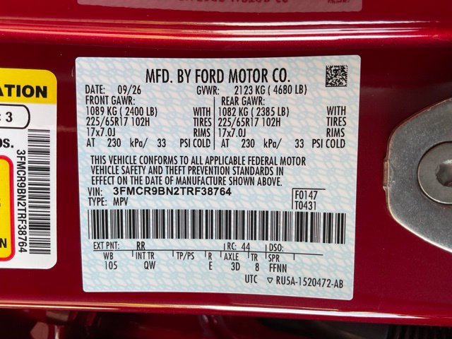 New 2026 Ruby Red Metallic Tinted Clearcoat Ford Big Bend® image 45