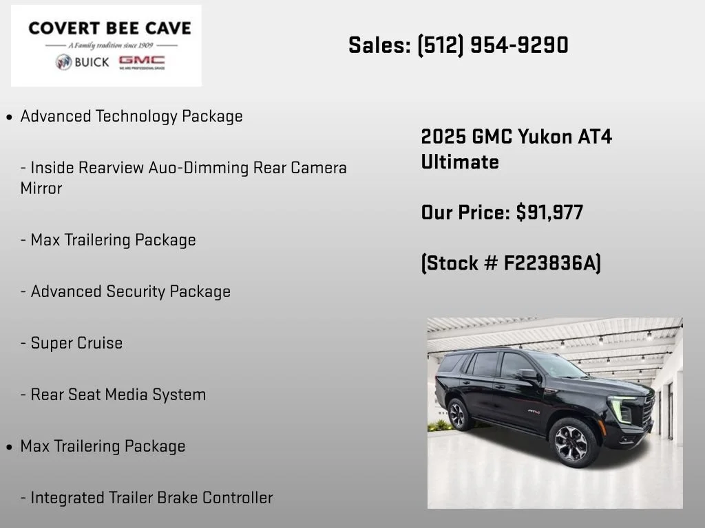 Certified Used 2025 Onyx Black GMC AT4 Ultimate image 31