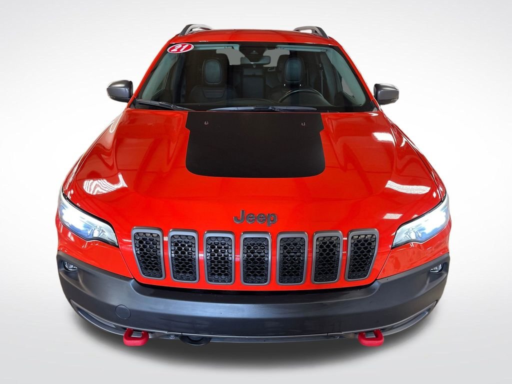Certified Used 2021 Orange Jeep Trailhawk image 9