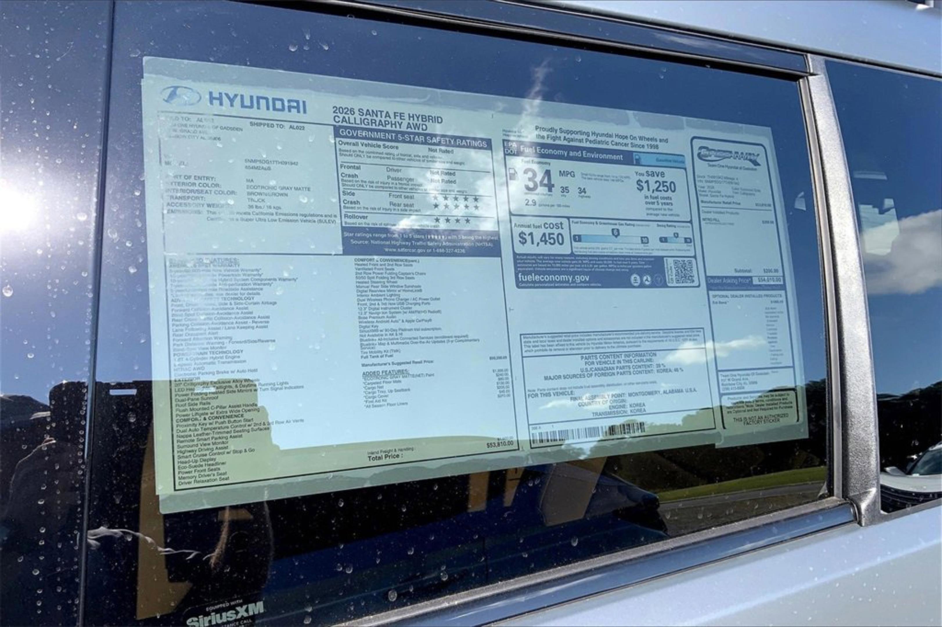 New 2026 Ecotronic Gray Matte Hyundai Calligraphy image 17