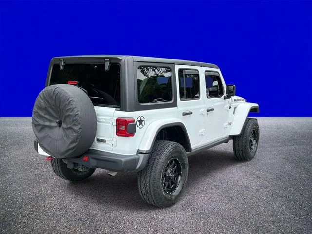 Certified Used 2018 Bright White Clearcoat Jeep Unlimited Rubicon image 3