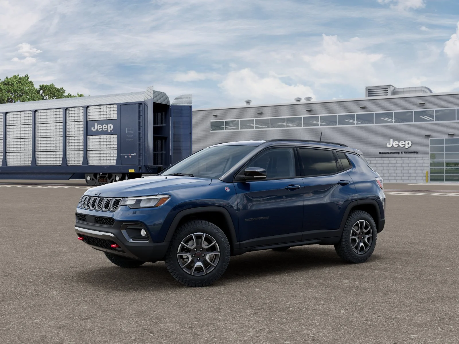 New 2026 Fathom Blue Pearl-Coat Exterior Paint Jeep Trailhawk image 1