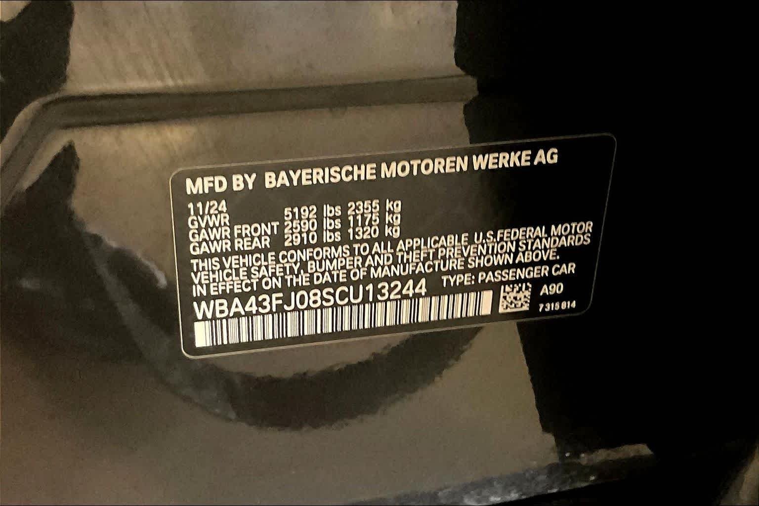 Certified Used 2025 Dark Graphite Metallic BMW 530i image 32