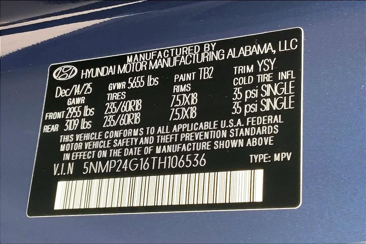 New 2026 Atlantis Blue Hyundai SEL image 19