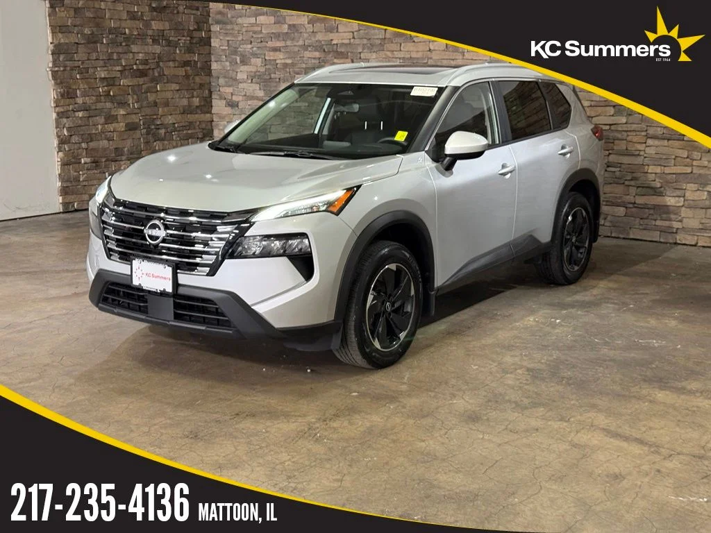 Certified Used 2025 Brilliant Silver Metallic Nissan SV image 1