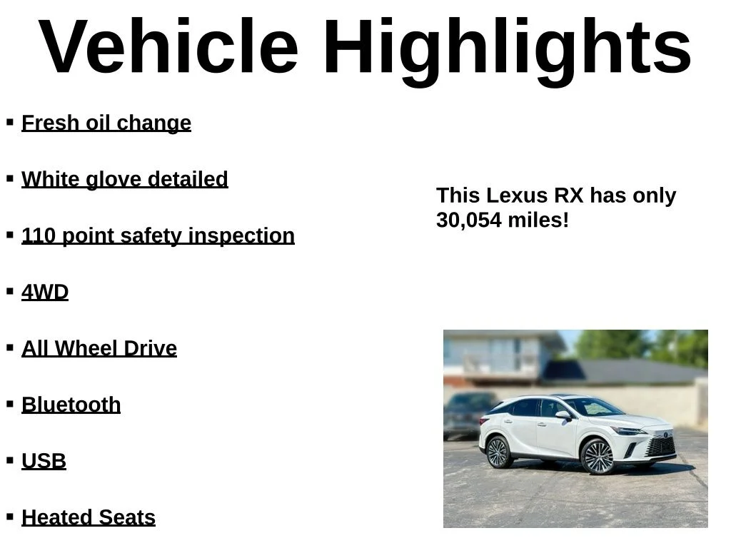 Used 2023 White Lexus 350 Premium Plus image 38