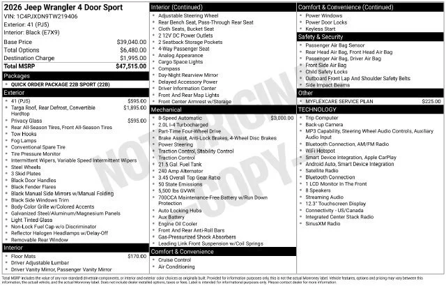 Used 2026 41 Jeep Sport image 23