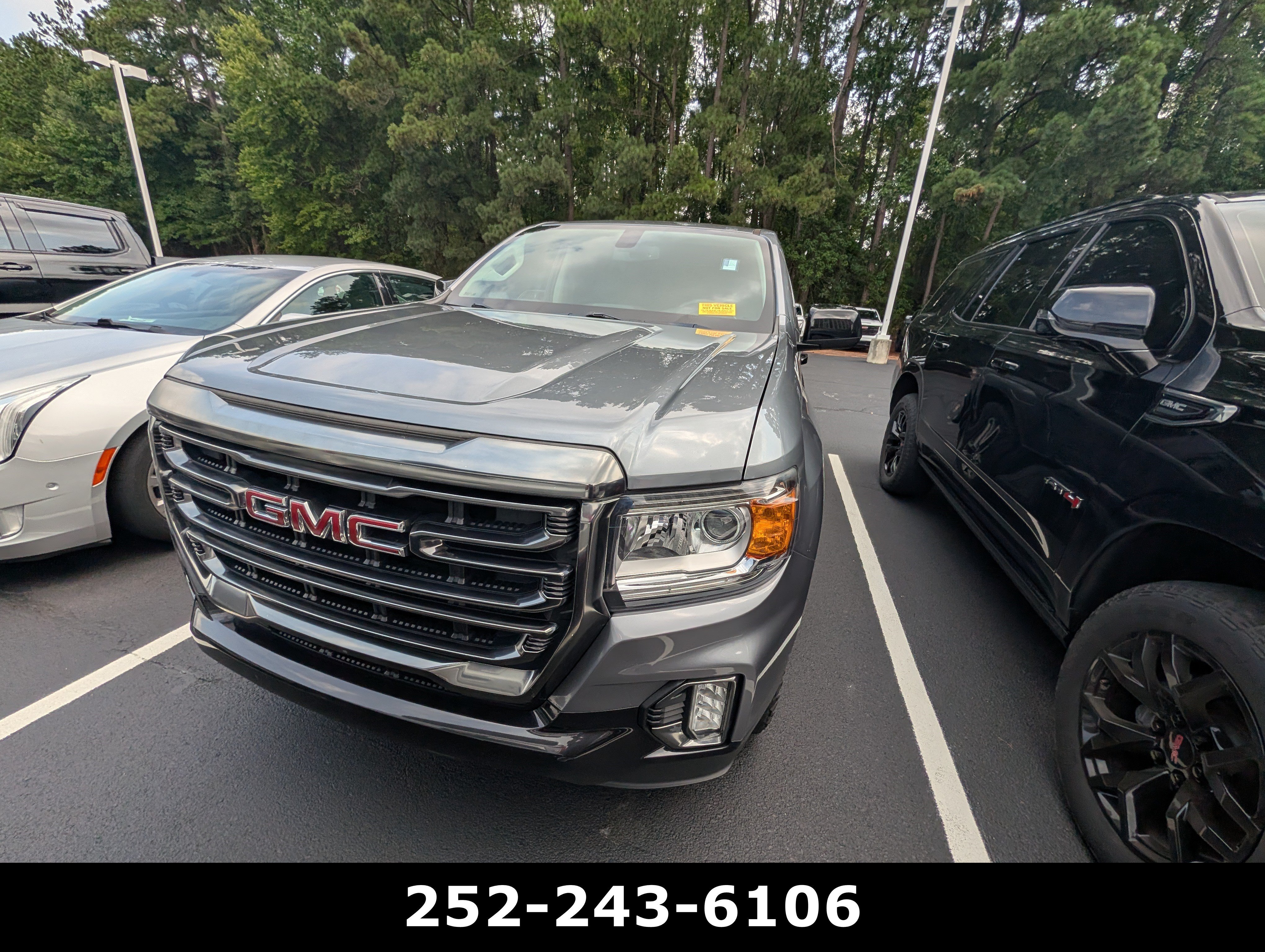 Used 2022 Satin Steel Metallic GMC 4WD AT4 w/Leather image 8
