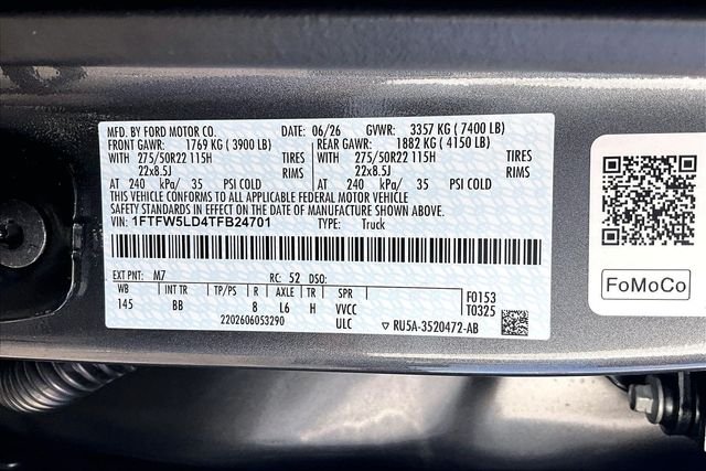 New 2026 Carbonized Gray Metallic Ford Lariat image 12