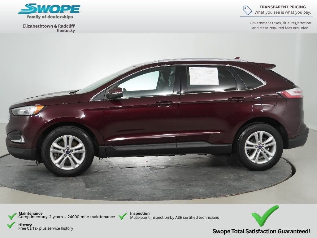Used 2020 Burgundy Velvet Metallic Tinted Clearcoat Ford SEL image 6