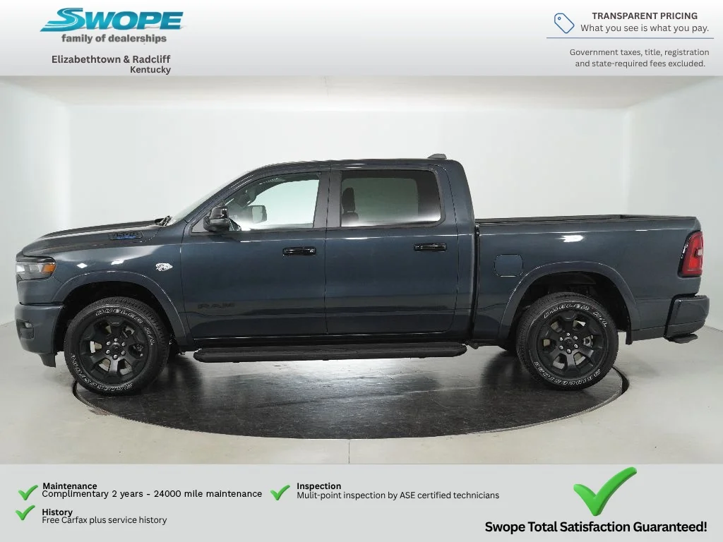 New 2026 Forged Blue Metallic Exterior Paint RAM Big Horn image 6