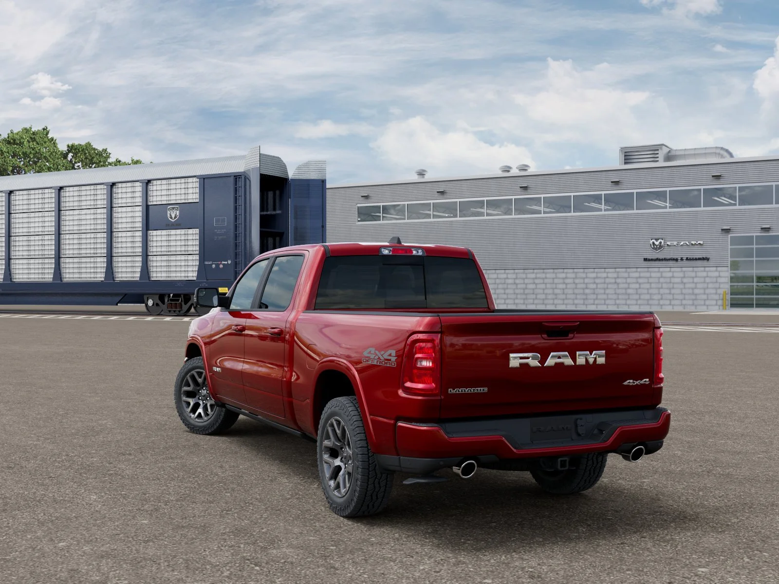 New 2026 Molten Red Pearl-Coat Exterior Paint RAM LARAMIE image 3