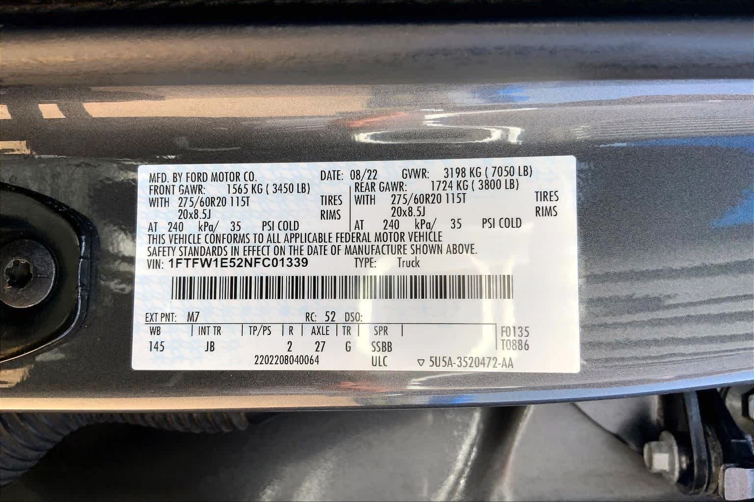 Used 2022 Carbonized Gray Ford XL image 37