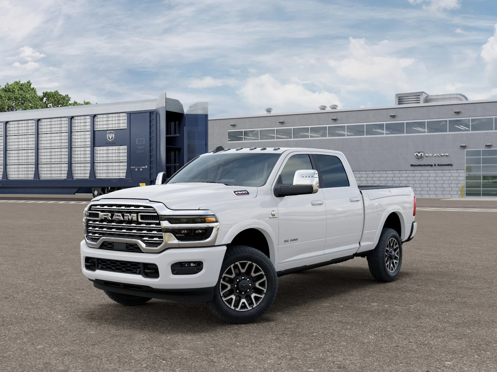 New 2026 Bright White Clear-Coat Exterior Paint RAM Longhorn image 21