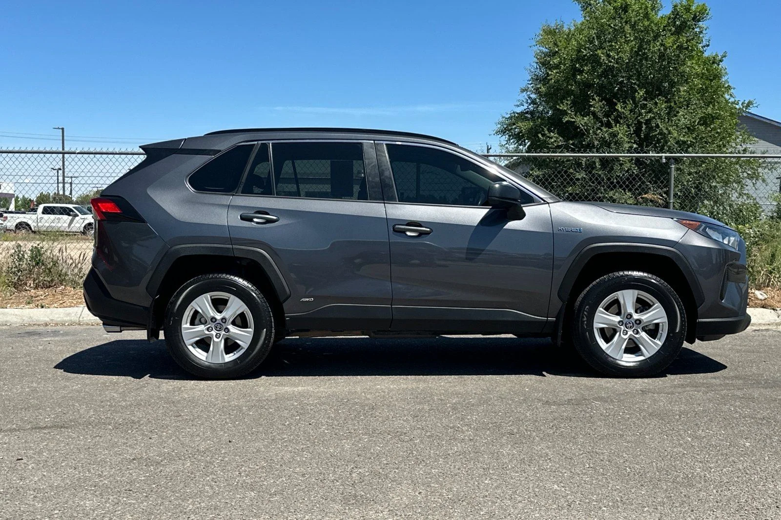 Used 2021 Gray Toyota LE image 3