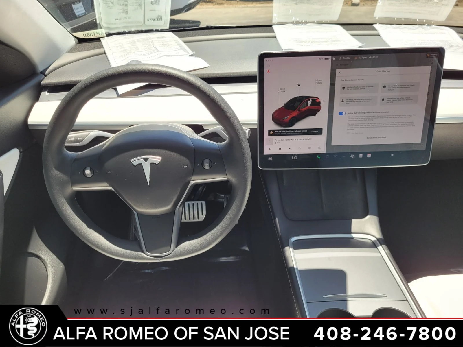 Used 2022 Red Tesla Performance image 7