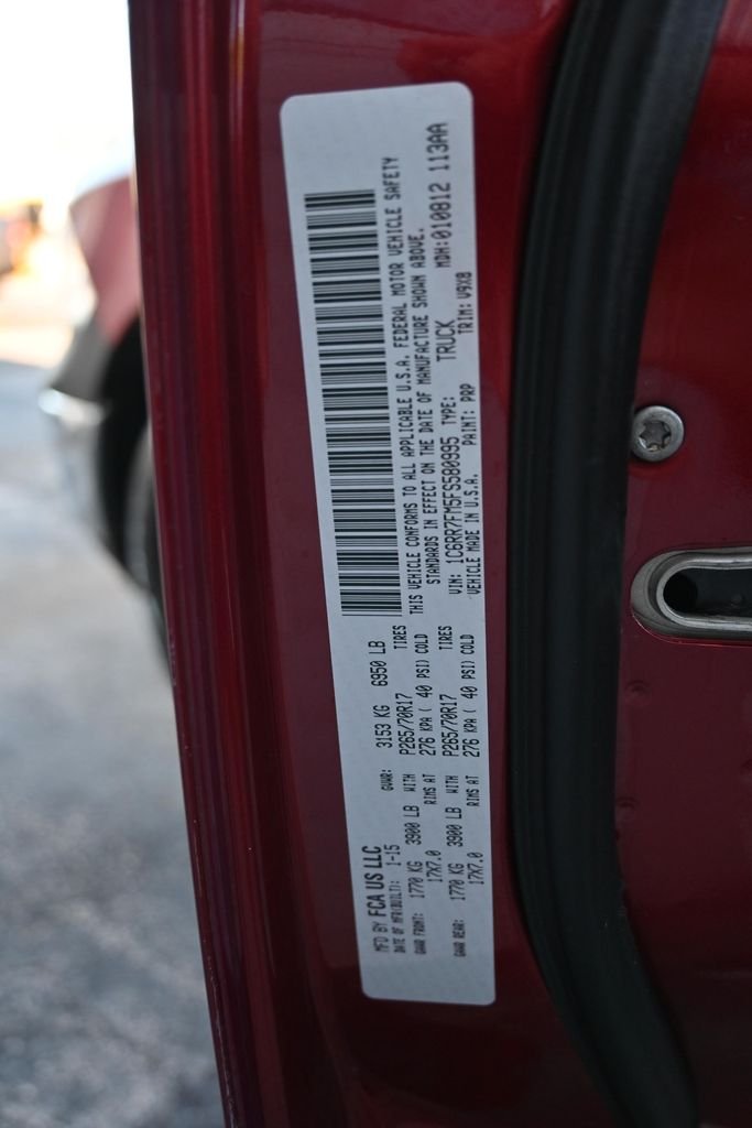 Used 2015 Deep Cherry Red Crystal Pearlcoat Ram Tradesman image 34