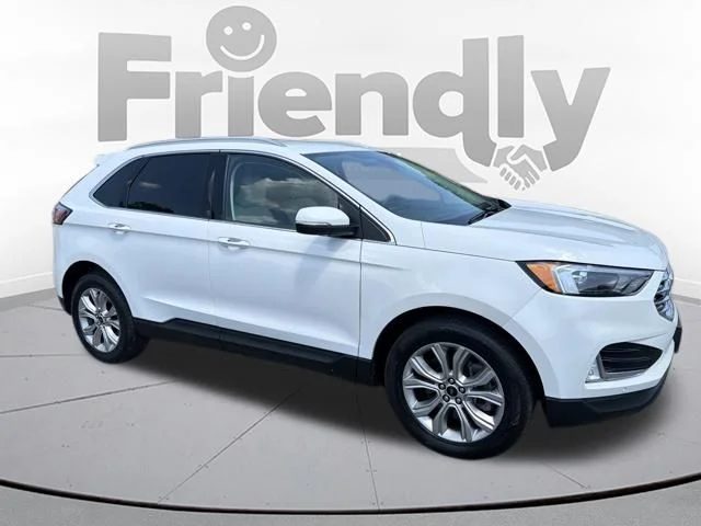 Used 2023 White Metallic Ford Titanium image 50