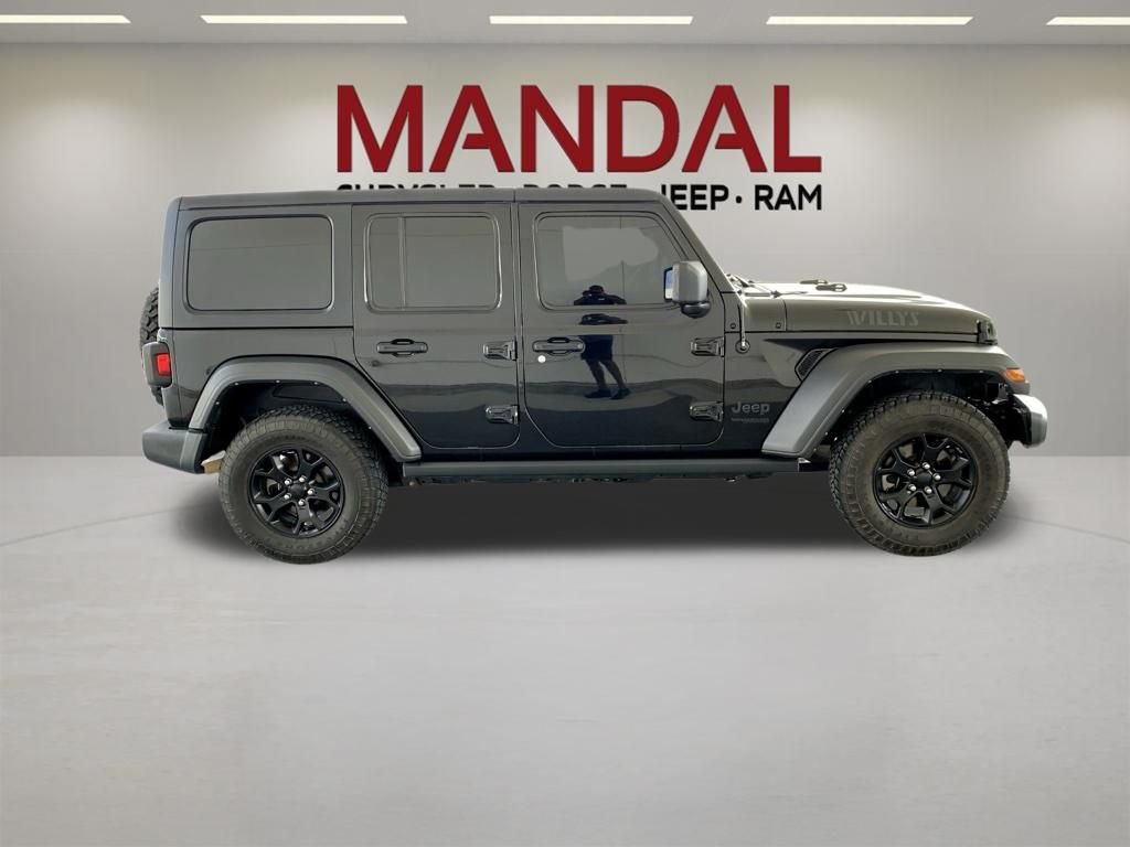 Used 2022 Black Jeep Unlimited Willys image 4