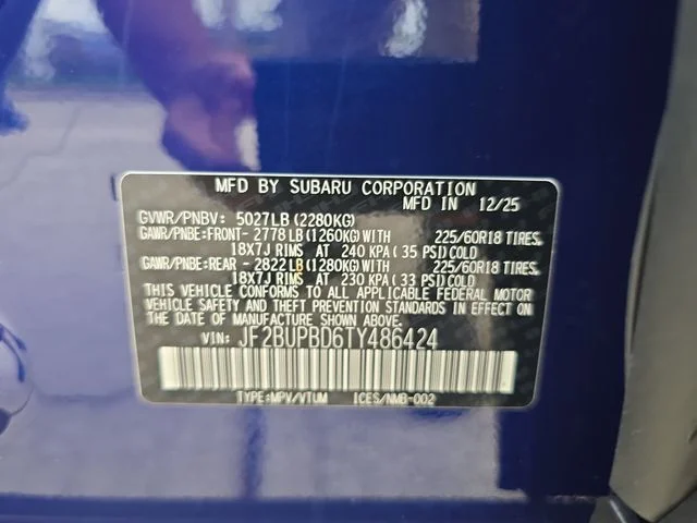 Used 2026 Blue Subaru Premium image 31