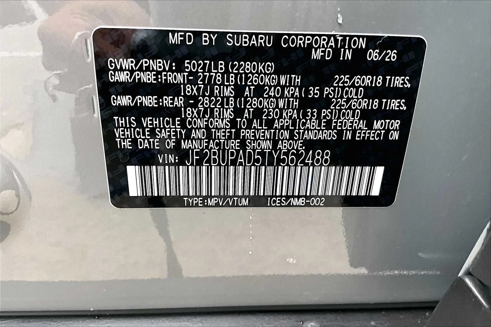 New 2026 River Rock Pearl Subaru Premium image 19