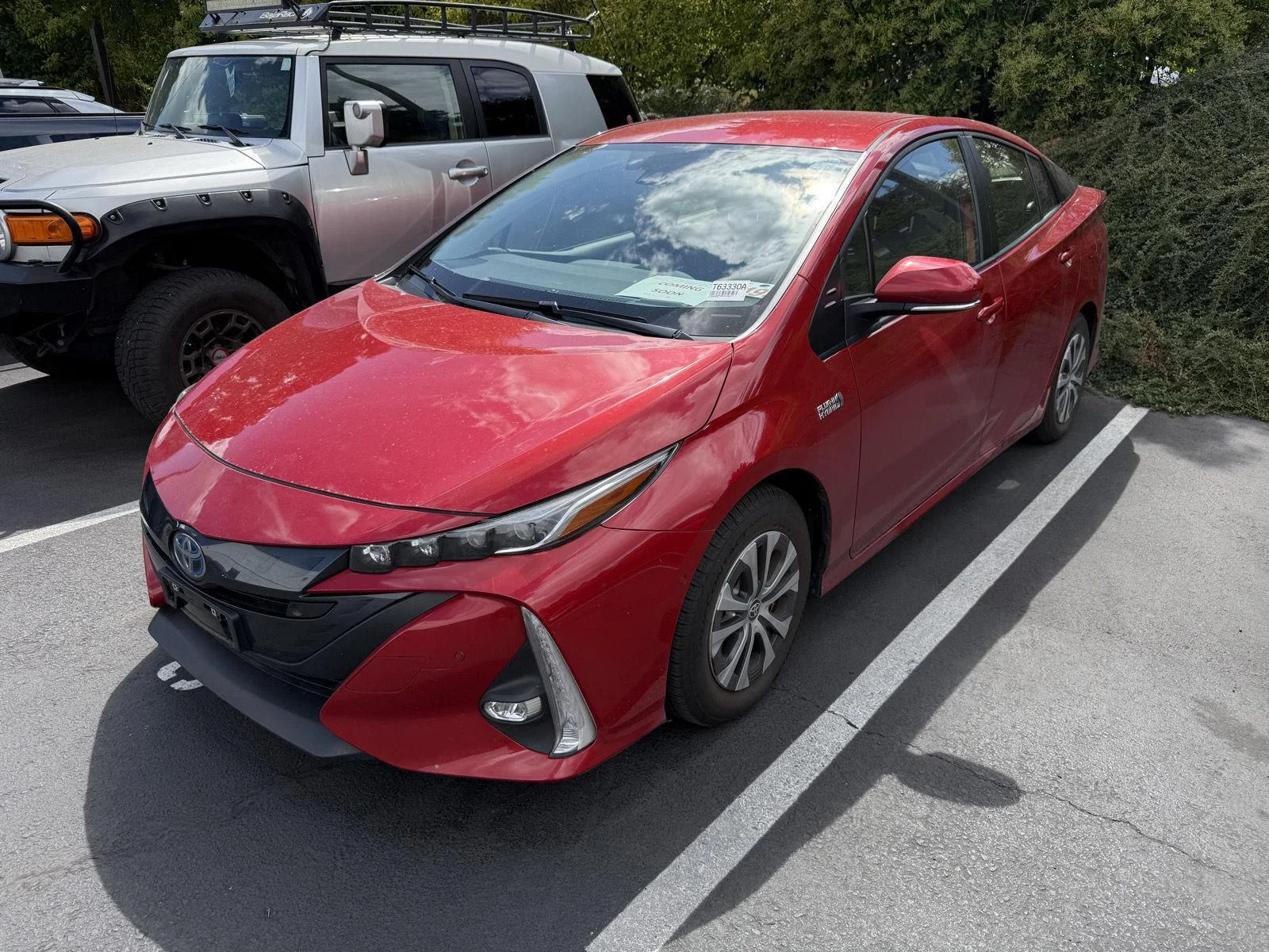 Used 2021 Supersonic Red Toyota Limited image 1