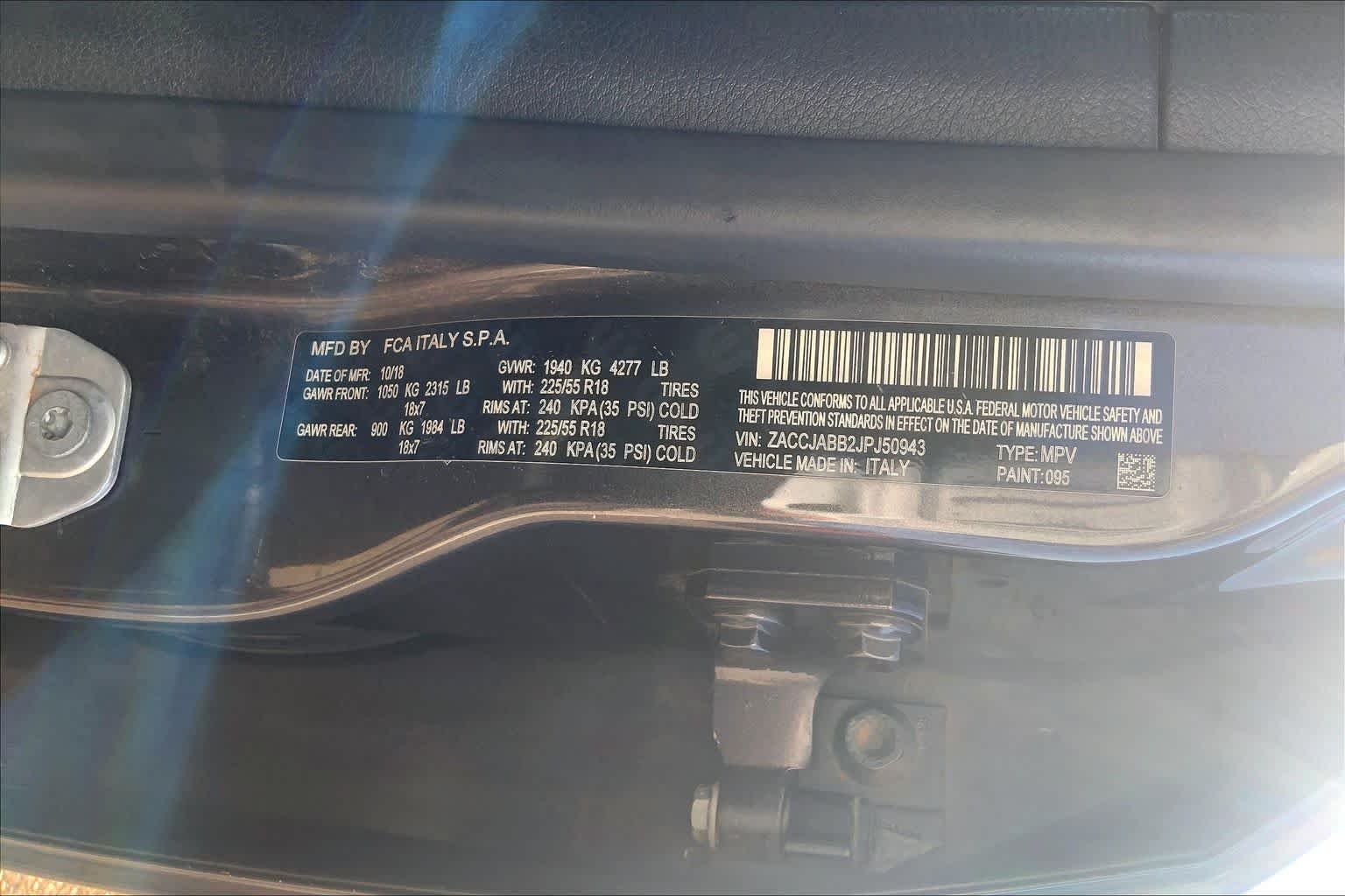 Used 2018 Granite Crystal Metallic Clearcoat Jeep Altitude image 37